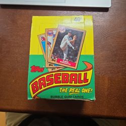 1987 Topps Unopened Box