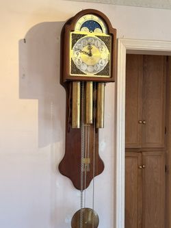 Hanging Grandfather Wall Clock 