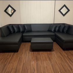 I Shape Sofá Sectional Brand New Available For Pick Up Or Delivery Also Ready In White Color
