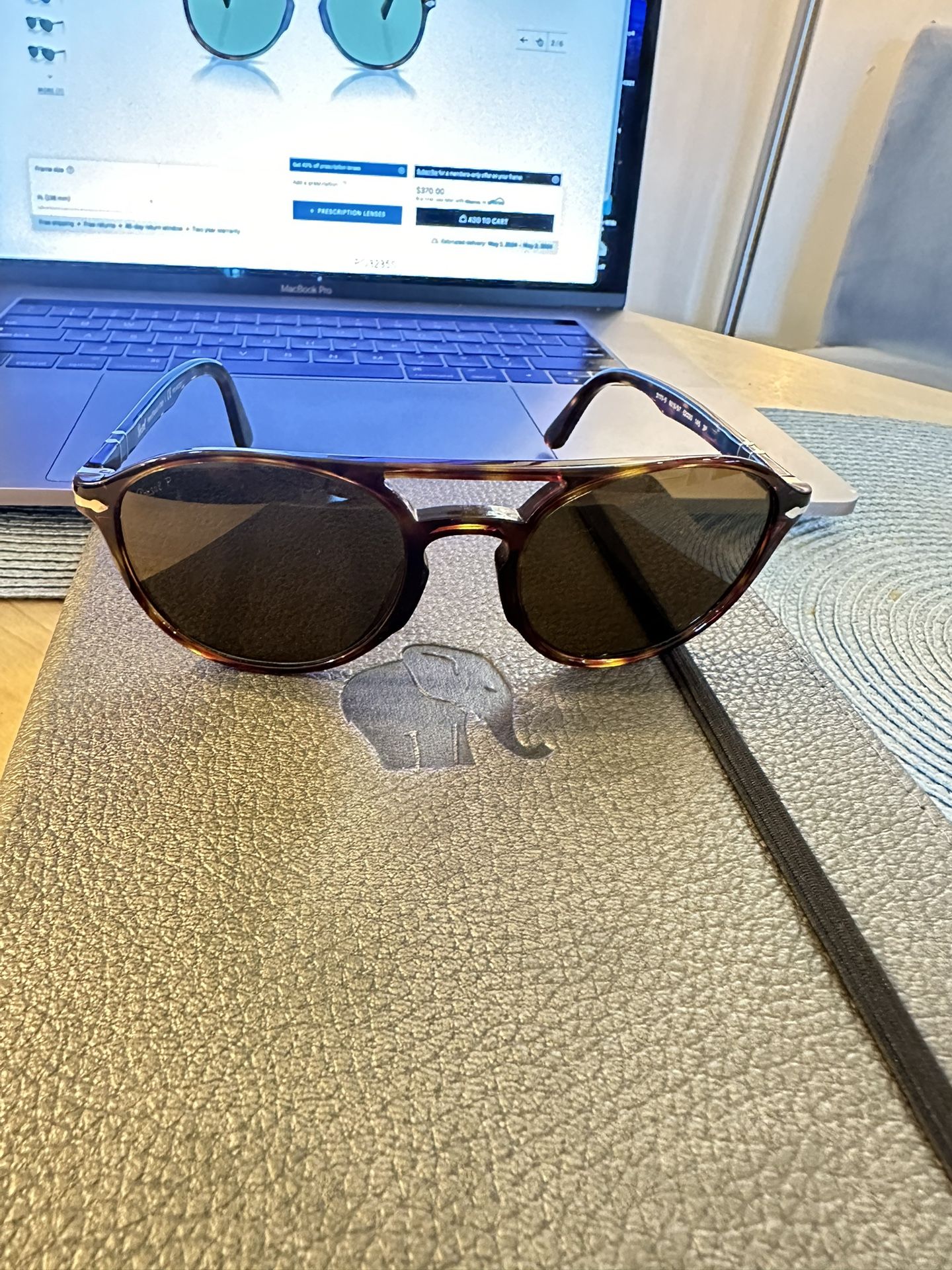 Original Persol Sunglasses Handmade Italy Model Café 