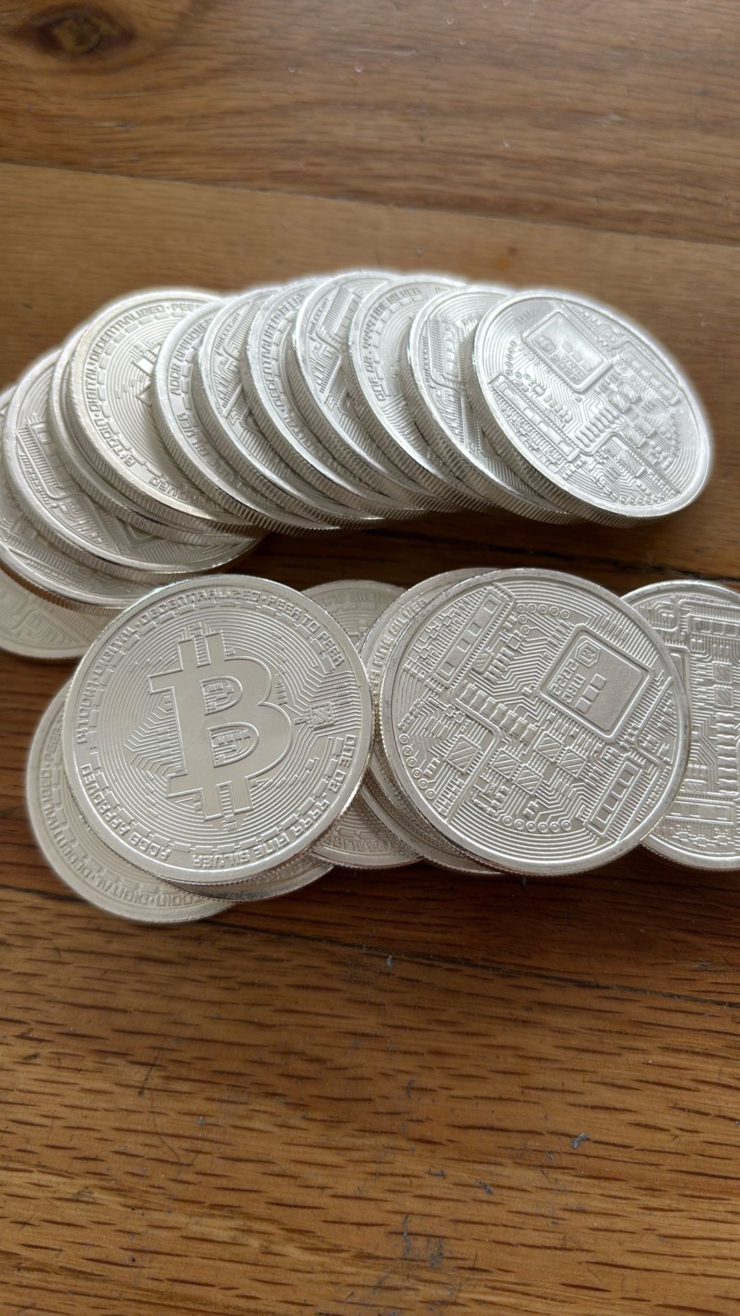 1oz. Silver BIT Coin Rounds