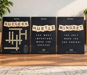 IKONICK x Scrabble Motivational Wall Art – Set of 3 – 18x24