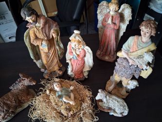Ceramic nativity