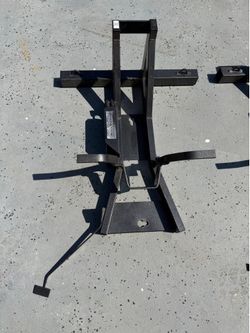 Motorcycle wheel dock stand