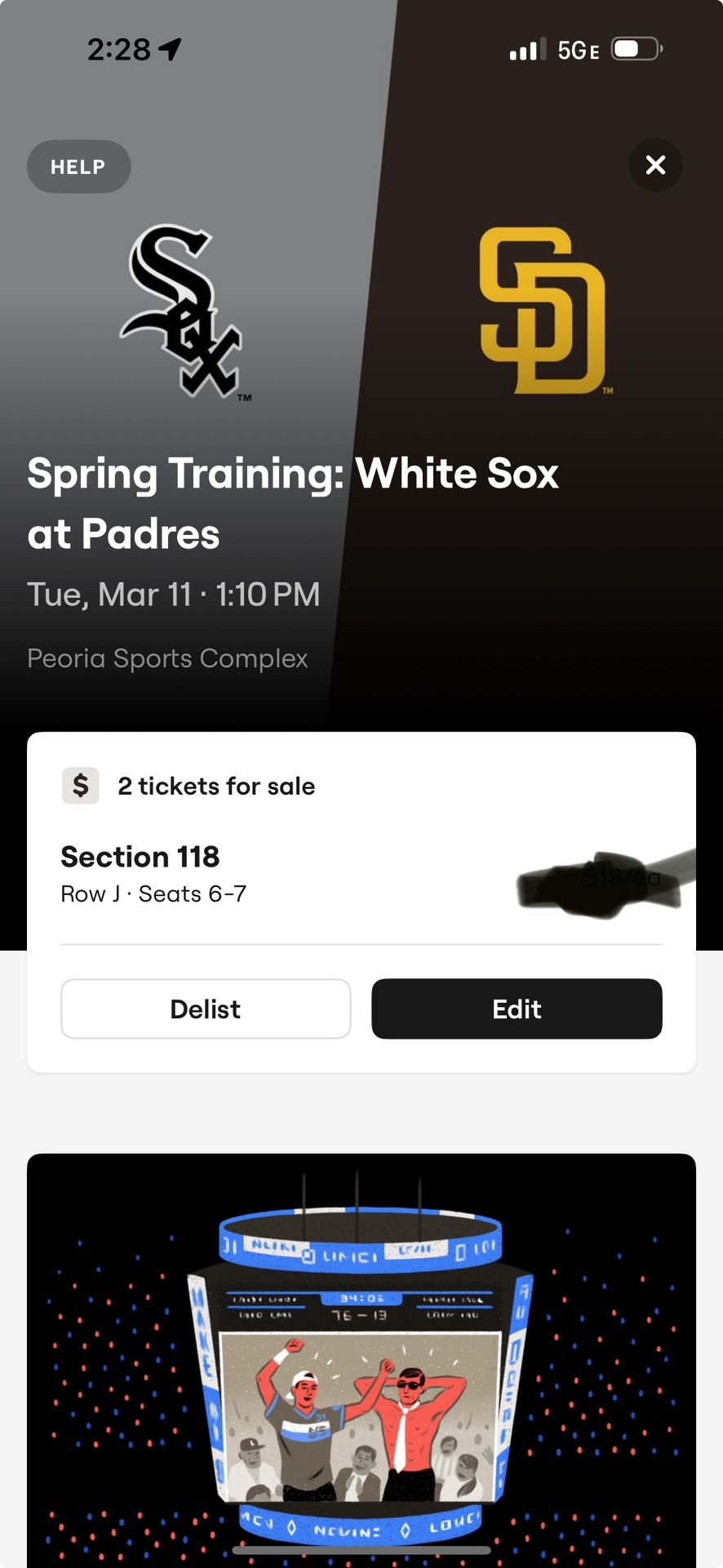 Spring training game white sox vs padres 