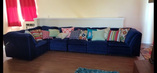 Vacation  home sectional blue $200