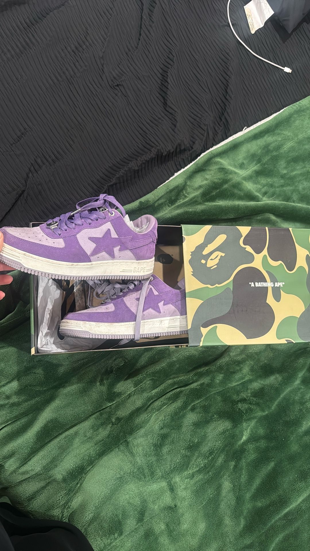 A Bathing Ape Sta Suede Purple