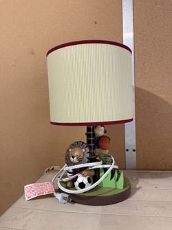 Lambs & Ivy Team Safari Collection baby nursery lamp