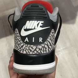 Retro Jordan Black Cement 3s  (2018 Release) Size 10 M
