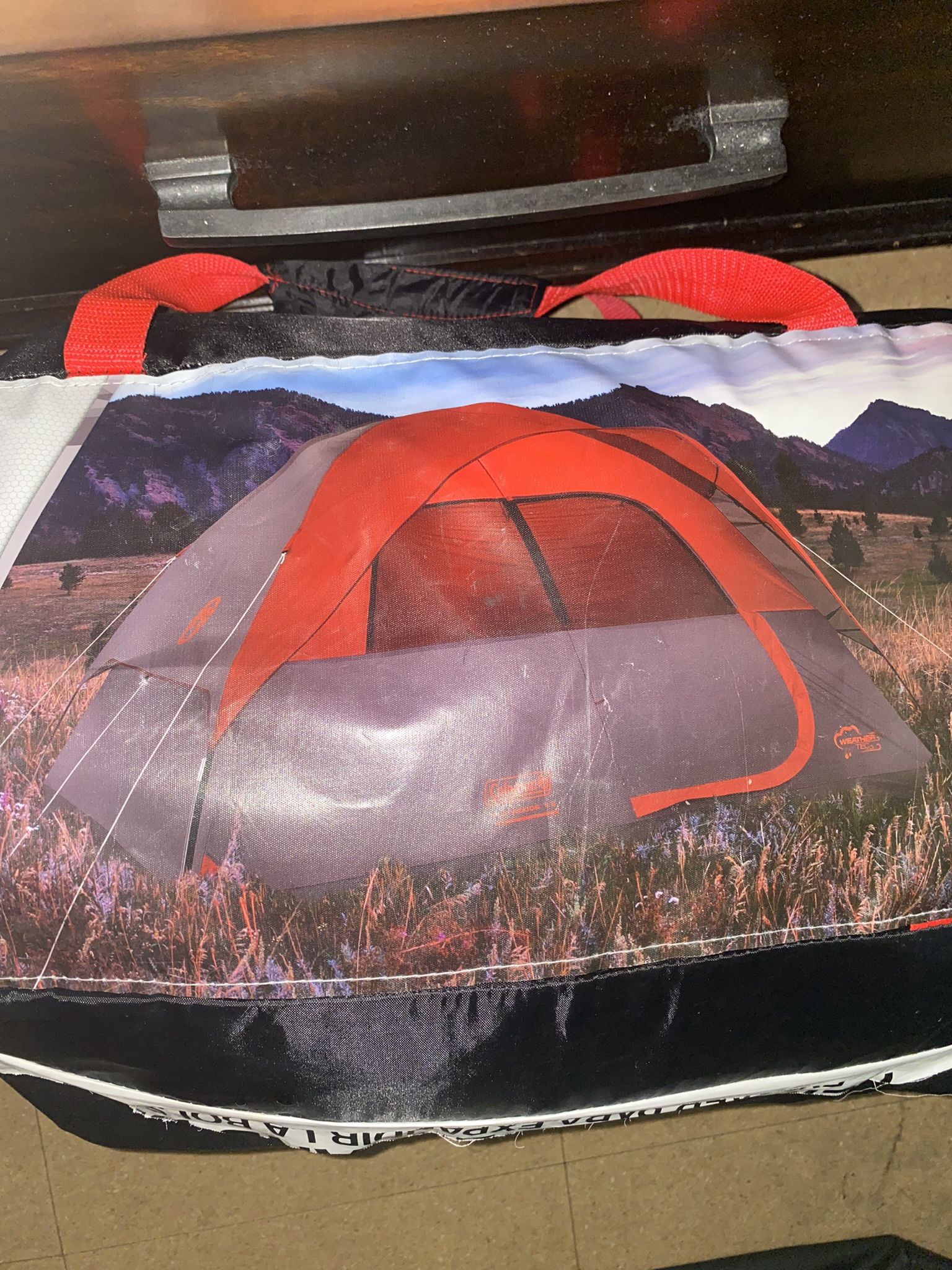 Coleman Flatwoods II 6-Person Tent , Gray/Red