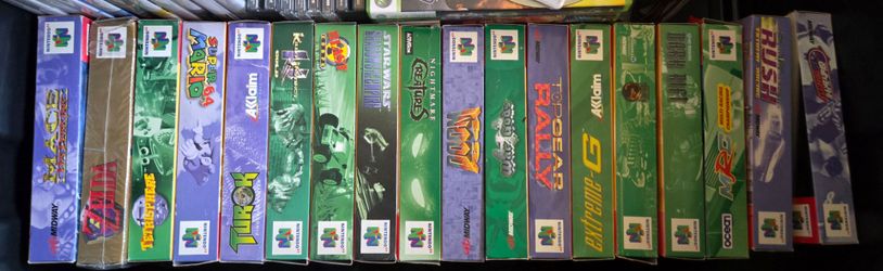 Nintendo 64 lot of games CIB