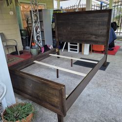 Nice Used Solid Wood Queen Size Bedframe. Only.