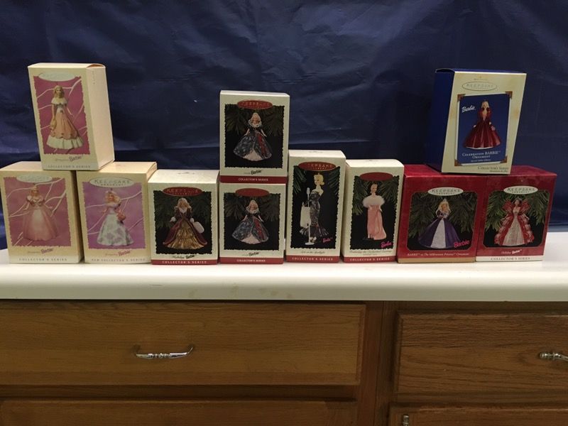 Collectible hallmark keepsake Barbie ornaments