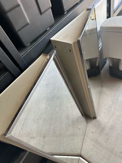Pair of corner medicine cabinets