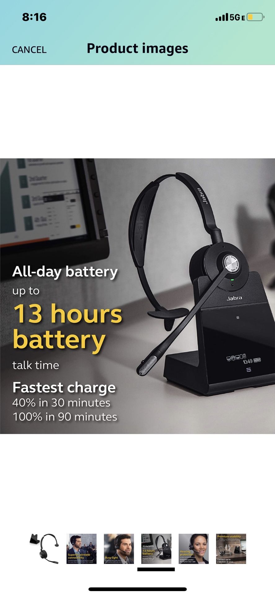 Wireless Headset, Jabra Engage 65 Brand new