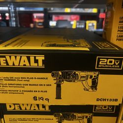 Dewalt 20v Max 1” SDS Plus D-Handle Rotary Hammer Tool Only