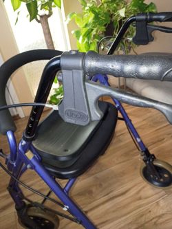 Wide seat Walker no basket at the bottom