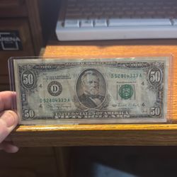 Old $50 Bill