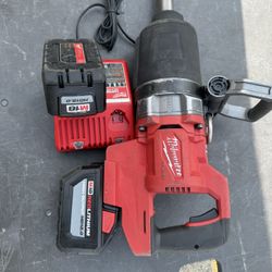 M18 -1 Inch Milwaukee Impact Used A Little New Batteries And Charger
