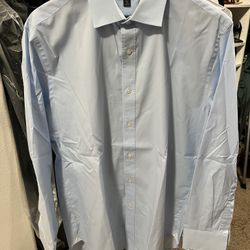 J.Crew Men's Light Blue Ludlow Slim Dress Shirt 16 1/2 34 Collared Long Sleeve