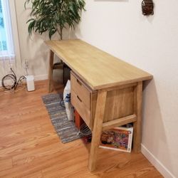 Graywashed calder desk with drawers online