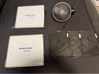 2 Grow Lights SF 1000 & 3x3 Grow Tent