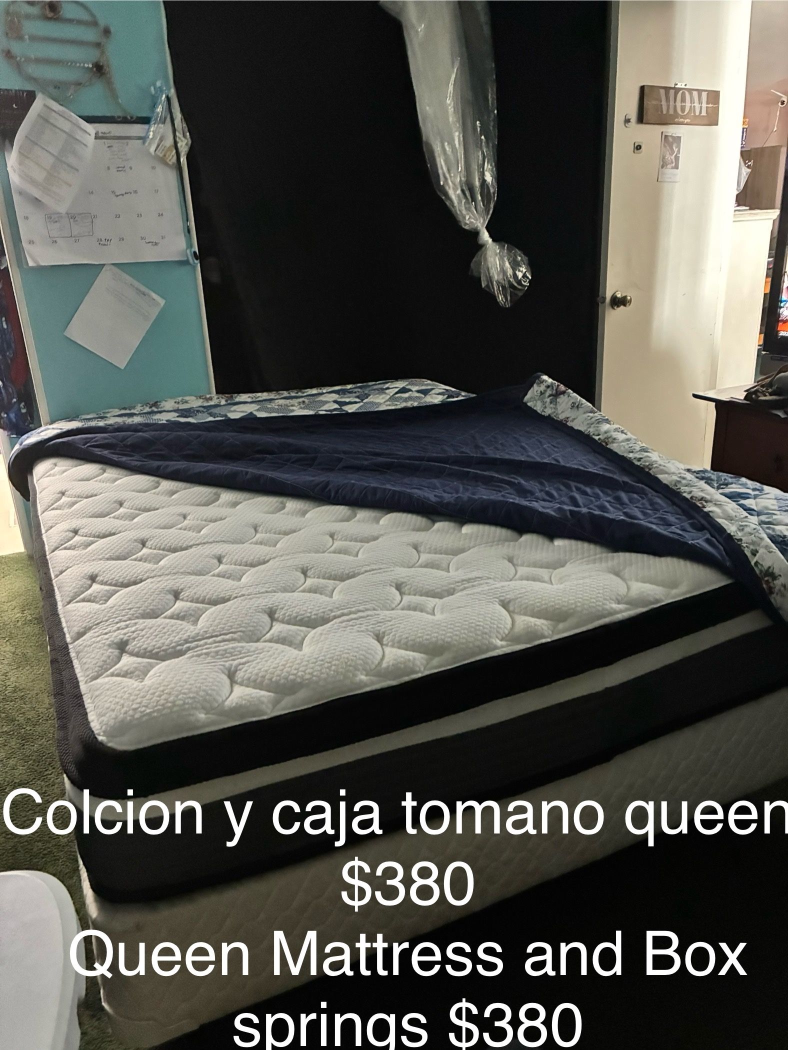 ⭐️-$$$325 to $450 camas queen /multiple queen mattresses/box springs and full size and twin size available too (box springs choice of blue or brown as
