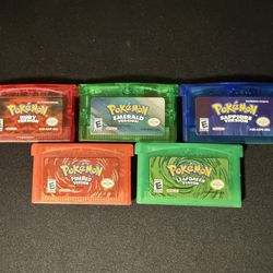 Pokemon Game GBA Cartridge Reproductions! Fully tested and working with no issues