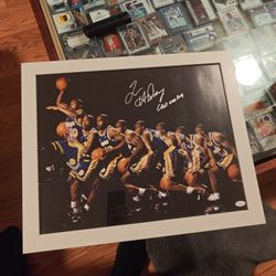 Tim Hardaway Signed Picture 16x20