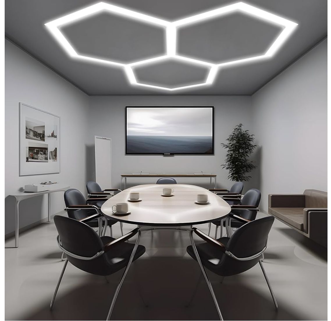 3 PACK- Hexagon LED Garage Light