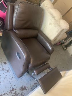 Brown reclining chair