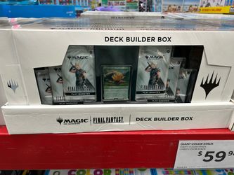 Magic the gathering final,fantasy deck building box! 6 booster packs!