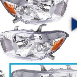 Headlight Replacement Headlamp Pair Replacement for Toyota Highlander 2008-2010, , Retail price $165.99

