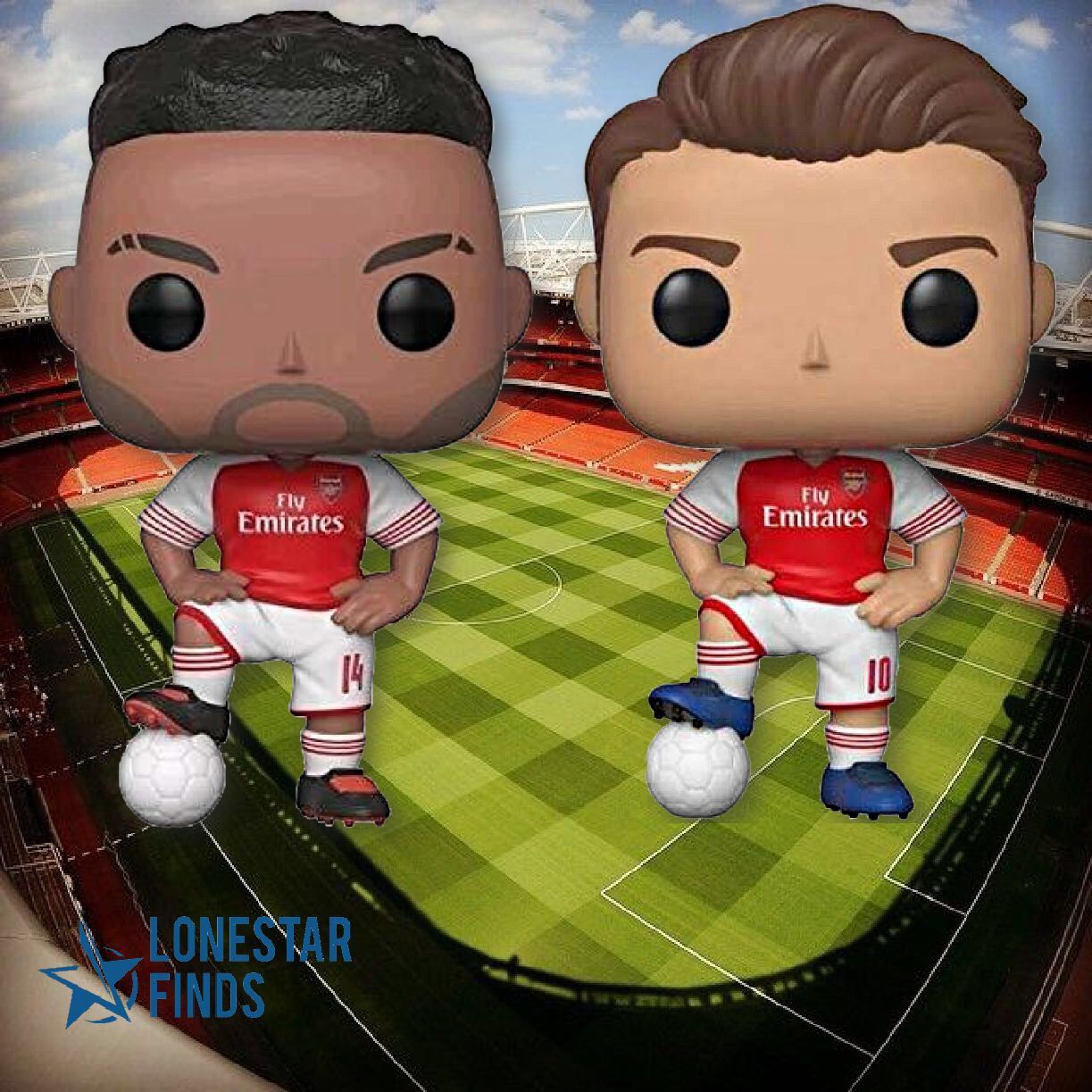 New Funko Pop! Arsenal Football Soccer Mesut Ozil & Pierre-Emerick Aubameyang