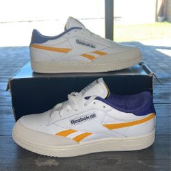 Reebok Club C Revenge Lakers Men Sz 10.5 Casual Retro Shoe White Trainer Sneaker