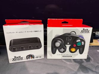 Nintendo GameCube Controller Adapter & Smash Bros Controller Bundle *NEW*