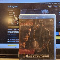 Unforgiven (Bluray) Clint Eastwood, Morgan Freeman Factory Sealed