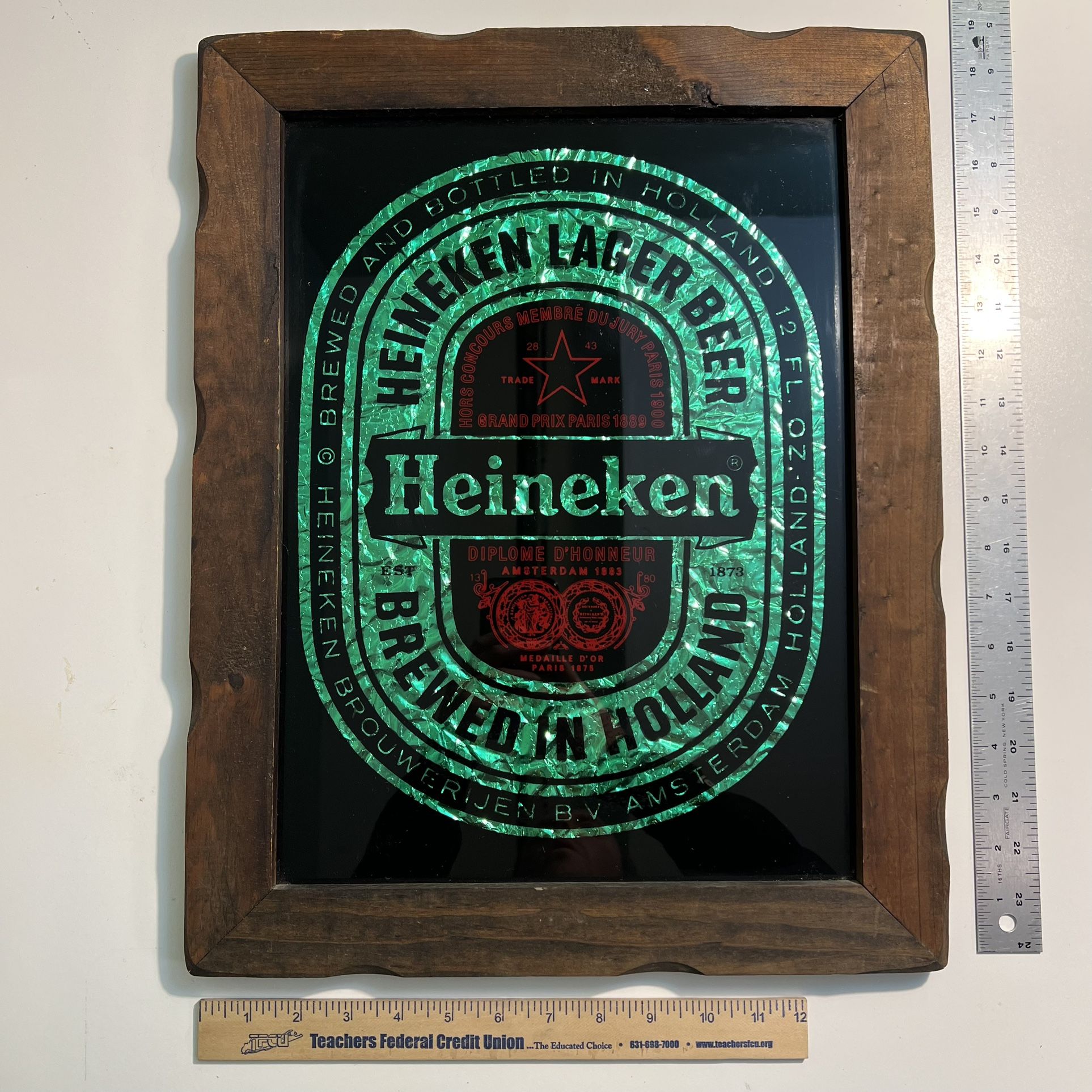 vintage heineken bar sign