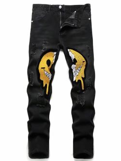 Men’s Emotion Denim Jeans Size 34x34 Black