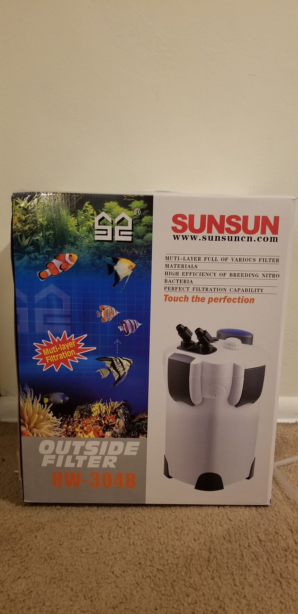 SunSun 304b Canister Filter for Fish Tank/aquarium LIKE NEW