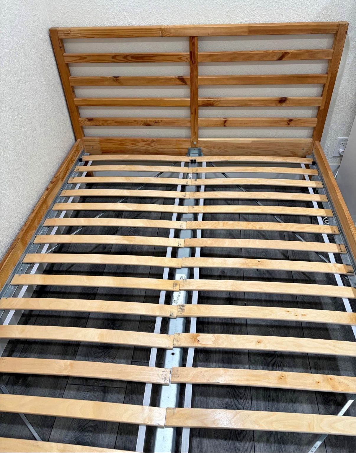 IKEA Tarva Full Size Bed Frame + Luroy Slats