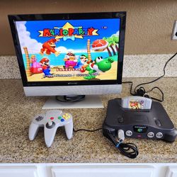 Nintendo 64 Set with Mario Party & HDMI