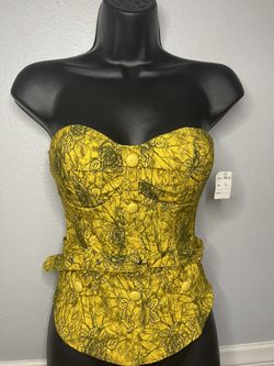 Yellow Corset Top