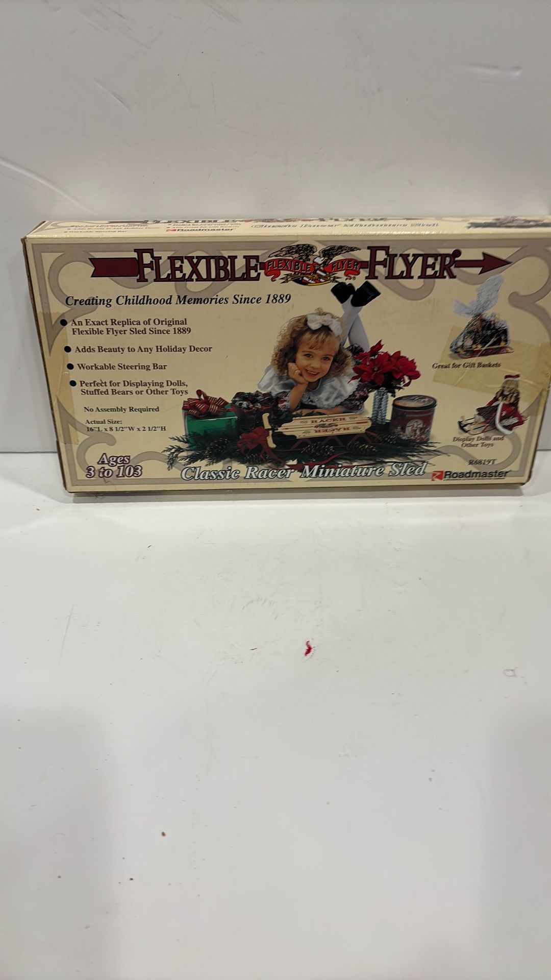 This Is A Flexible Flyer Classic Racer Miniature Sled This Is a Collectible Non-functional Replica