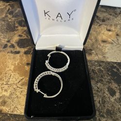 10k White Gold Real Diamonds Bought At Kay’s 