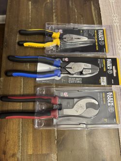 New Klein Journeyman Hand Tools - Linesman Pliers Needle Nose Cable Cutters