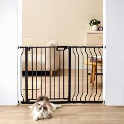 110#Baby Gate, 29.5"-46.4" Extra Wide, 30" High, Dog Gate for Stairs Doorways and House, Easy Step Walk Thru Auto Close Child Gate Pet Security Gate w