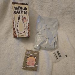 New! Crybaby Wild But Cutie Fuzzy Phone Charm From Pop Mart - Camo Cutie