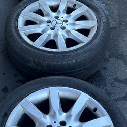 Set of 4 Mercedes Benz S550 OEM 18” wheels Rims tires