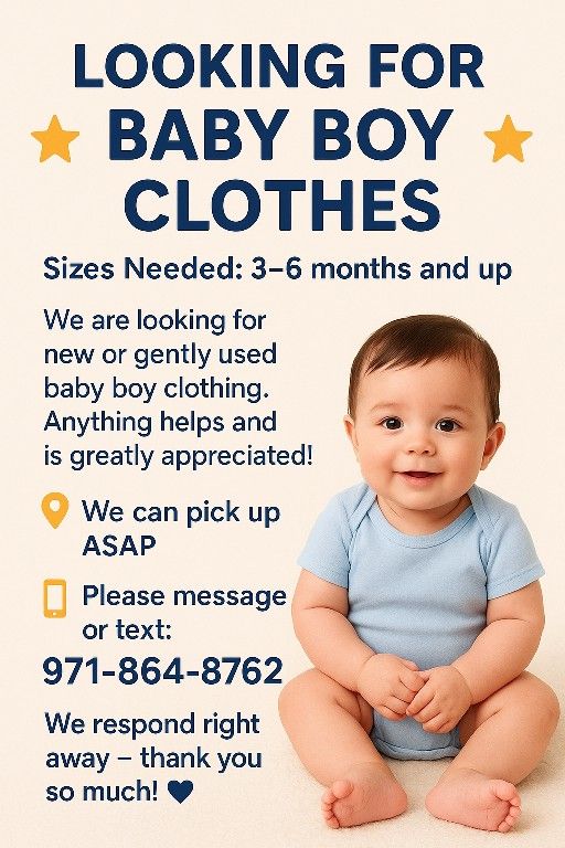 BABY CLOTHES IN NEED